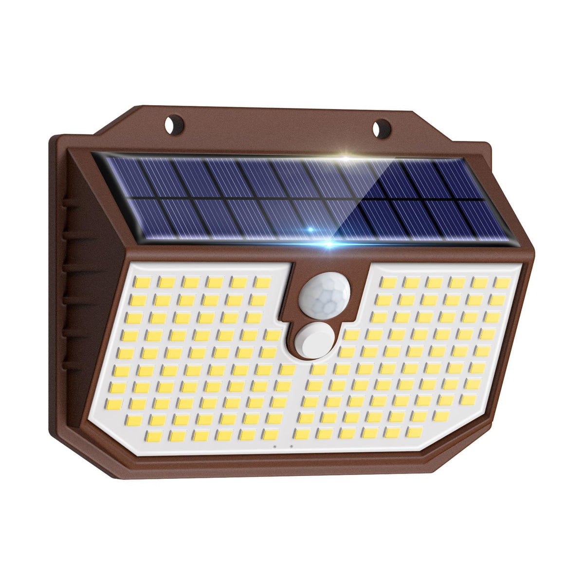 nipify Solar Lights,Upgraded 3000K Warm Solar Garden Lights,3 Modes Motion Sensor and IP65 Waterproof Solar Lights Outdoor Garden for Outside Shed Driveway Backyard Garage Walkway Wall Fences