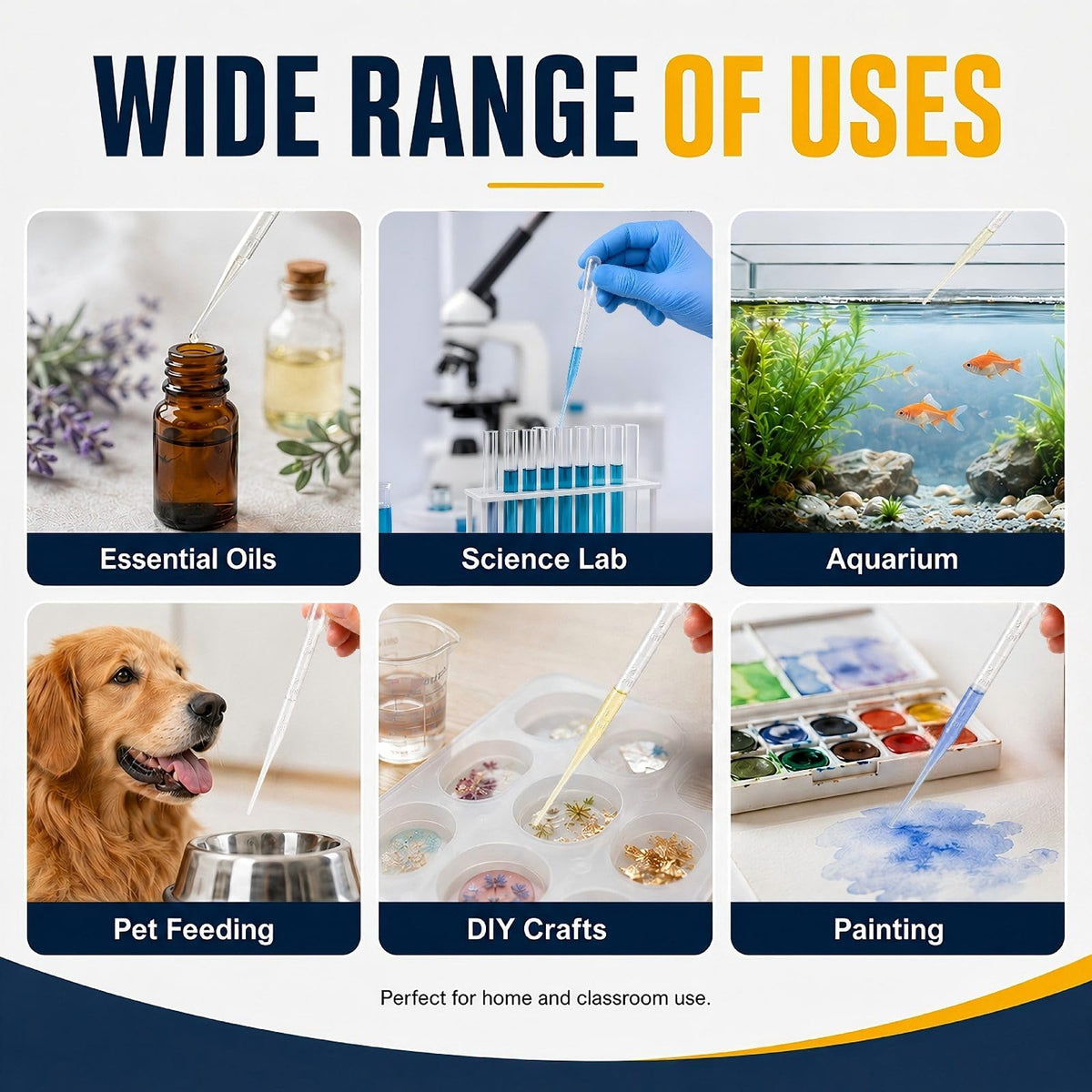 moveland 𝟭𝟬𝟬𝟬𝗣𝗰𝘀 𝟯𝗺𝗹 Dropper Pipettes- Plastic Transfer Pipette for Lab Science, Essential Oil, DIY Art, Medicine - Excellent Suction Without Leakage