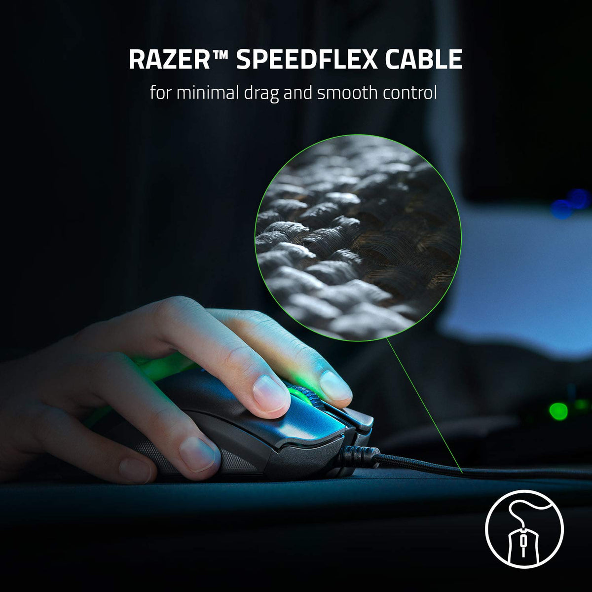 Razer DeathAdder Essential (2021) - Wired Gaming Mouse (Optical Sensor, 6400 DPI, 5 Programmable Buttons, Ergonomic Form Factor) White