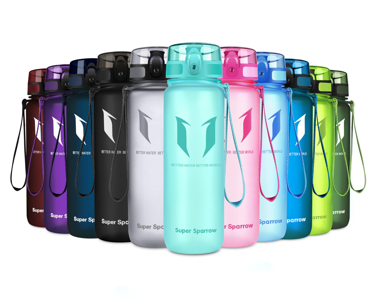 Sparrow Water Bottle 500ml/750ml/1L BPA-Free Tritan Drinks Bottle One-Click