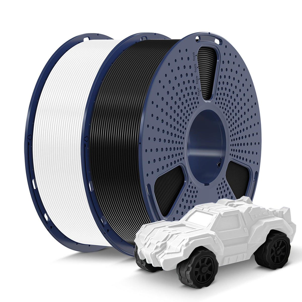 SUNLU PLA Filament 1.75mm Black PLA 1KG, Neatly Wound 3D Printer Filament