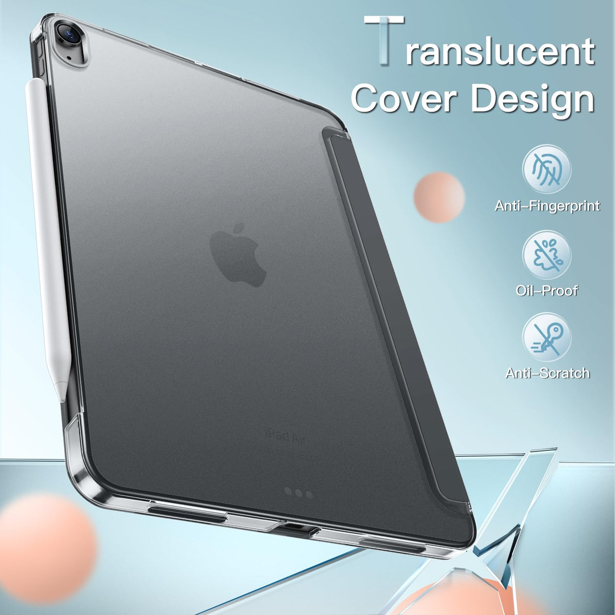 JETech Case for iPad Air 11" M4/M3/M2 & iPad Air 5/4 10.9", White