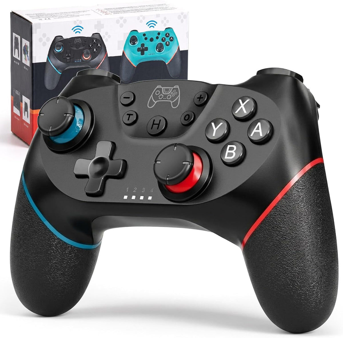 Diswoe Upgraded Wireless Pro Controller for Switch 1/Switch 2/Lite/OLED/PC