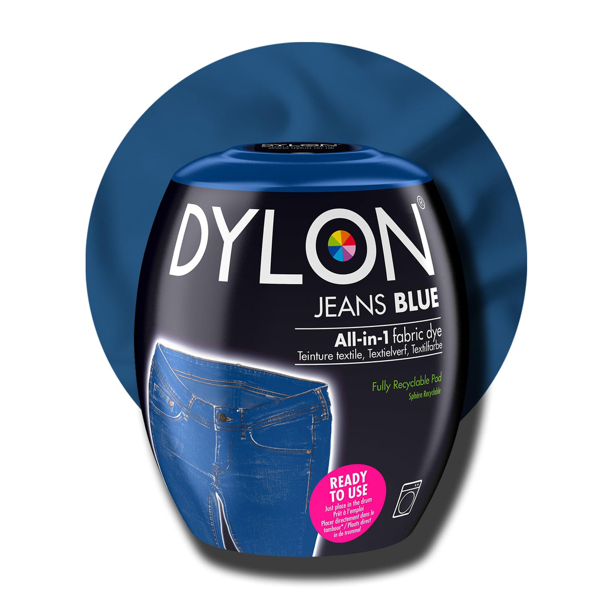 DYLON Washing Machine Fabric Dye Pod, Intense Black, 350g