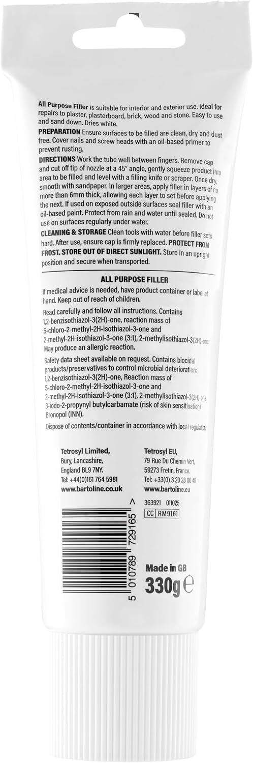 Bartoline Ready Mixed Instant Filler 330g