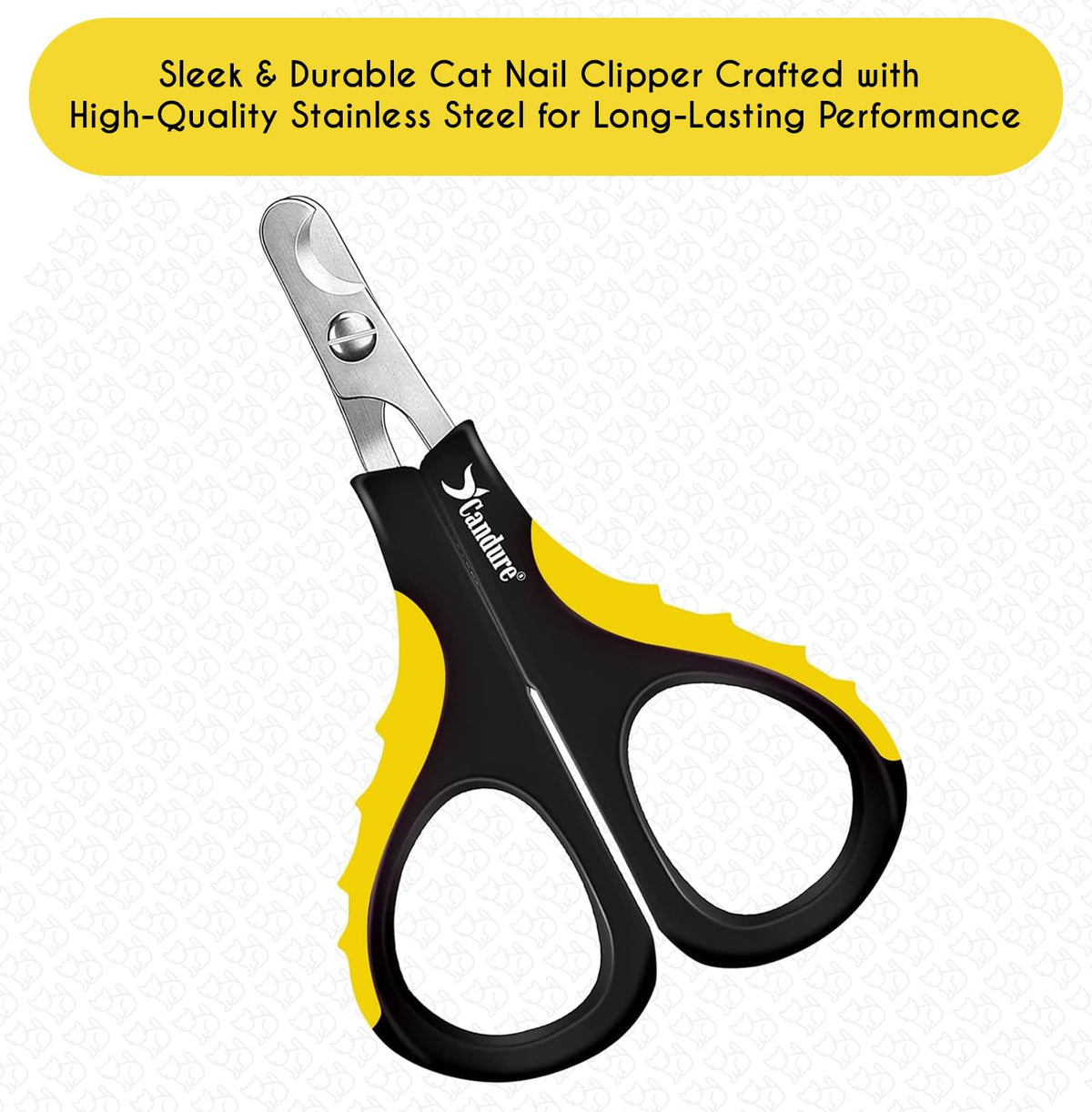 Candure Dog Nail Clippers for Large, Medium and Small Breed Professional Pet Nail Clipper Suitable for Cats, Rabbits and Guinea Pigs with Safety Lock (All Size Pets, Dark Blue)