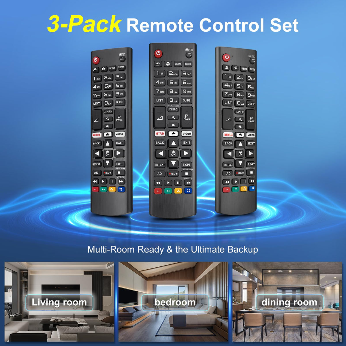 Universal for Samsung TV Remote Replacement【2 Pack】