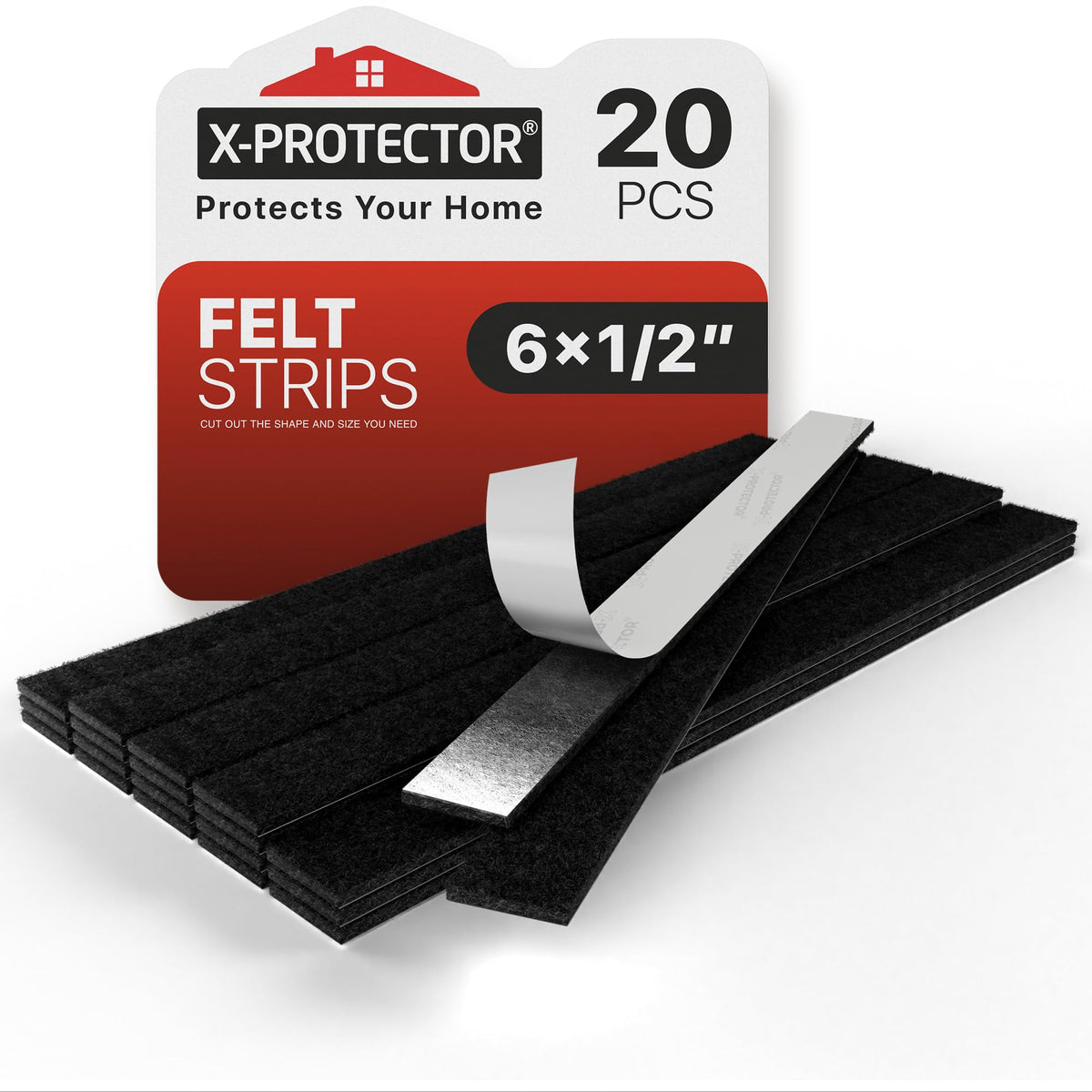 Chair Pads Floor Protectors X-PROTECTOR 48 PCS 25mm - Felt Furniture Pads
