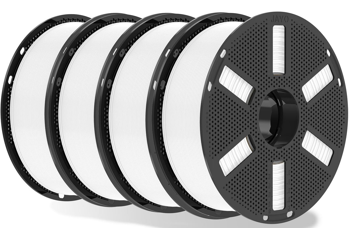 JAYO PLA 3D Printer Filament 1.1KG Black, PLA Filament 1.75mm, Dimensional Accuracy +/- 0.02mm, Neatly Wound Filament, Fits Most FDM Printer.