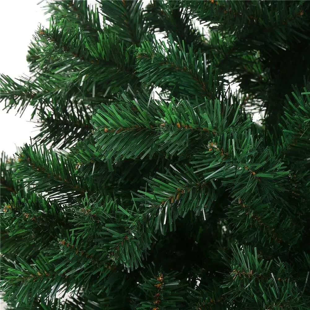 6ft (1.83M) Artificial Christmas Tree, Realistic Green with Metal Stand