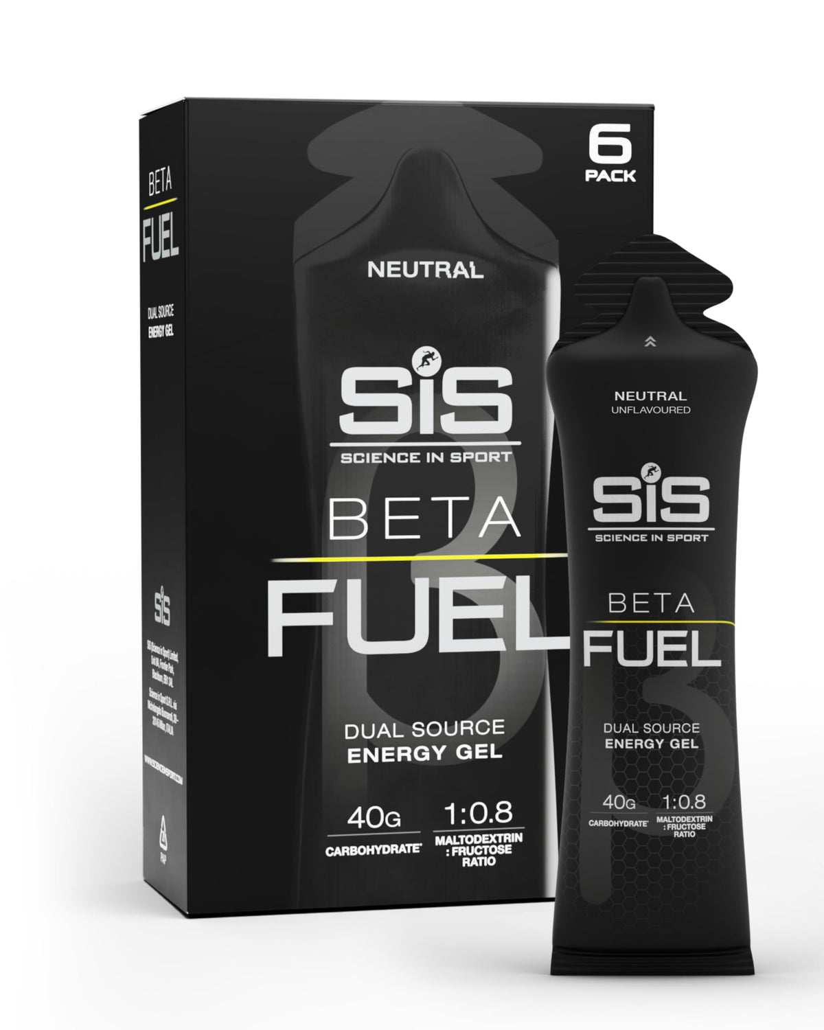 Science in Sport BETA Fuel Gels, Strawberry & Lime, 6 x 60ml