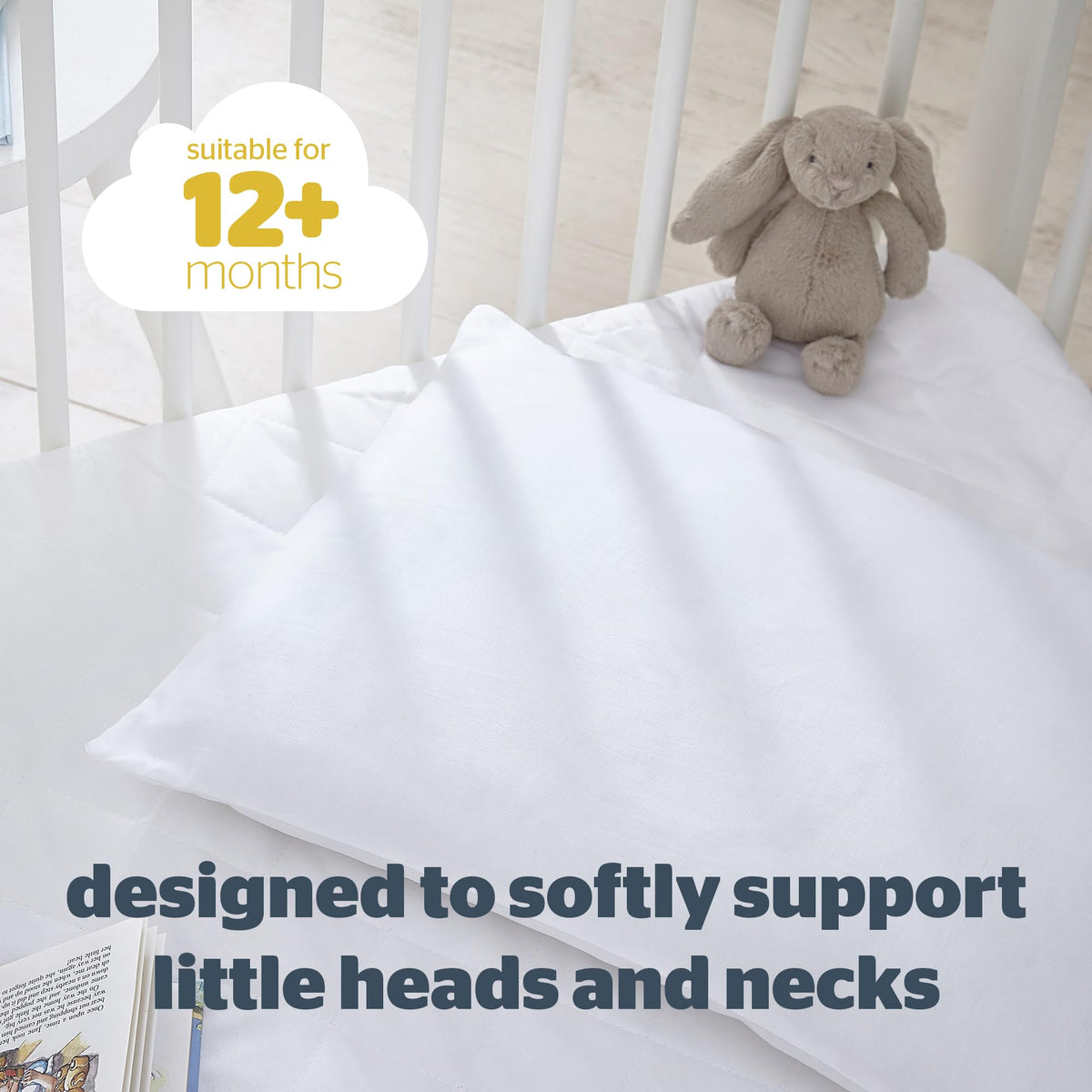 Silentnight Safe Nights Cot Bed Pillow, Anti Allergy, 1 Pack