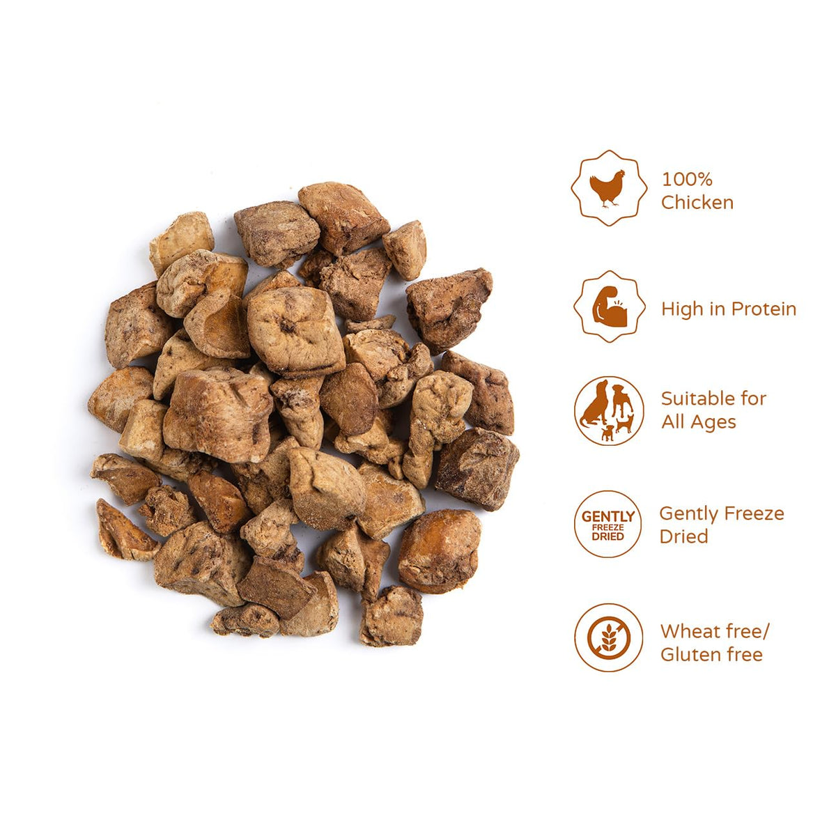 Thrive 100% Chicken Breast Freeze-Dried Cat Treats – Single Ingredient, High Protein – Grain Free – 170g MaxiTube