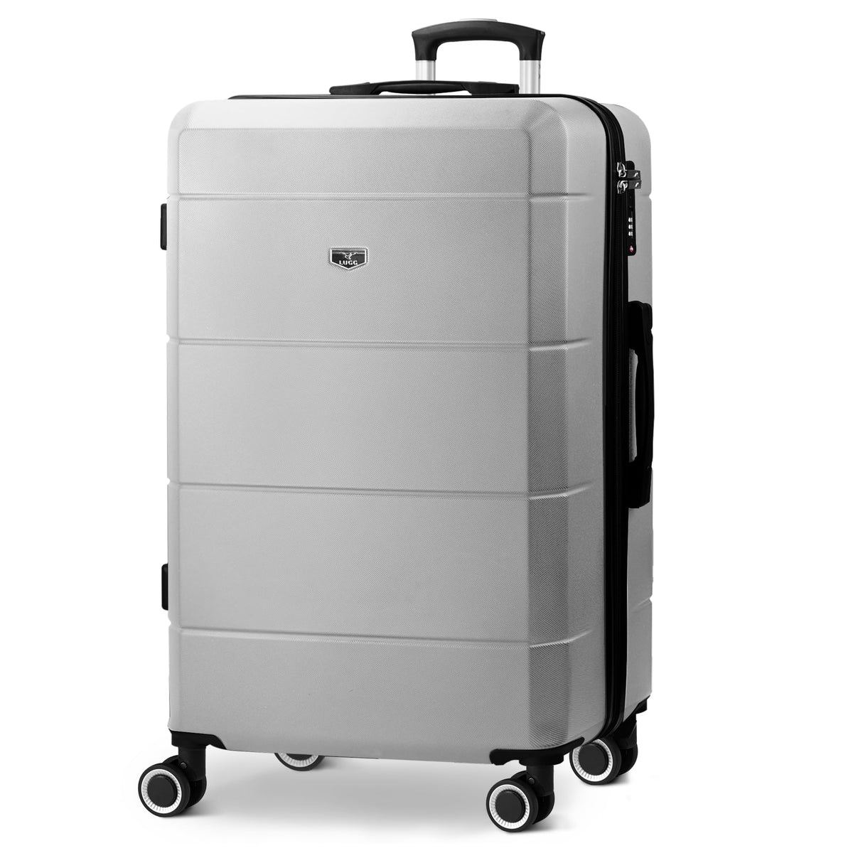 LUGG Jetset 40cm Suitcase 40x30x20cm, Ryanair Compatible Underseat Size, Hard Shell ABS, Spinner with Removable Wheels, Lightweight Travel Luggage, 1 Year Warranty