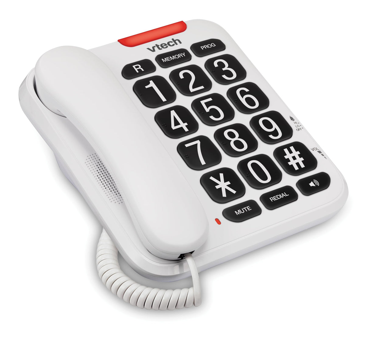 VTech CD1100 Trimstyle Corded Home Phone.No AC Power Required,Landline Phone with last number redial key,ringer control,receiver volume control,recall key,hearing aid compatible,table&wall mountable