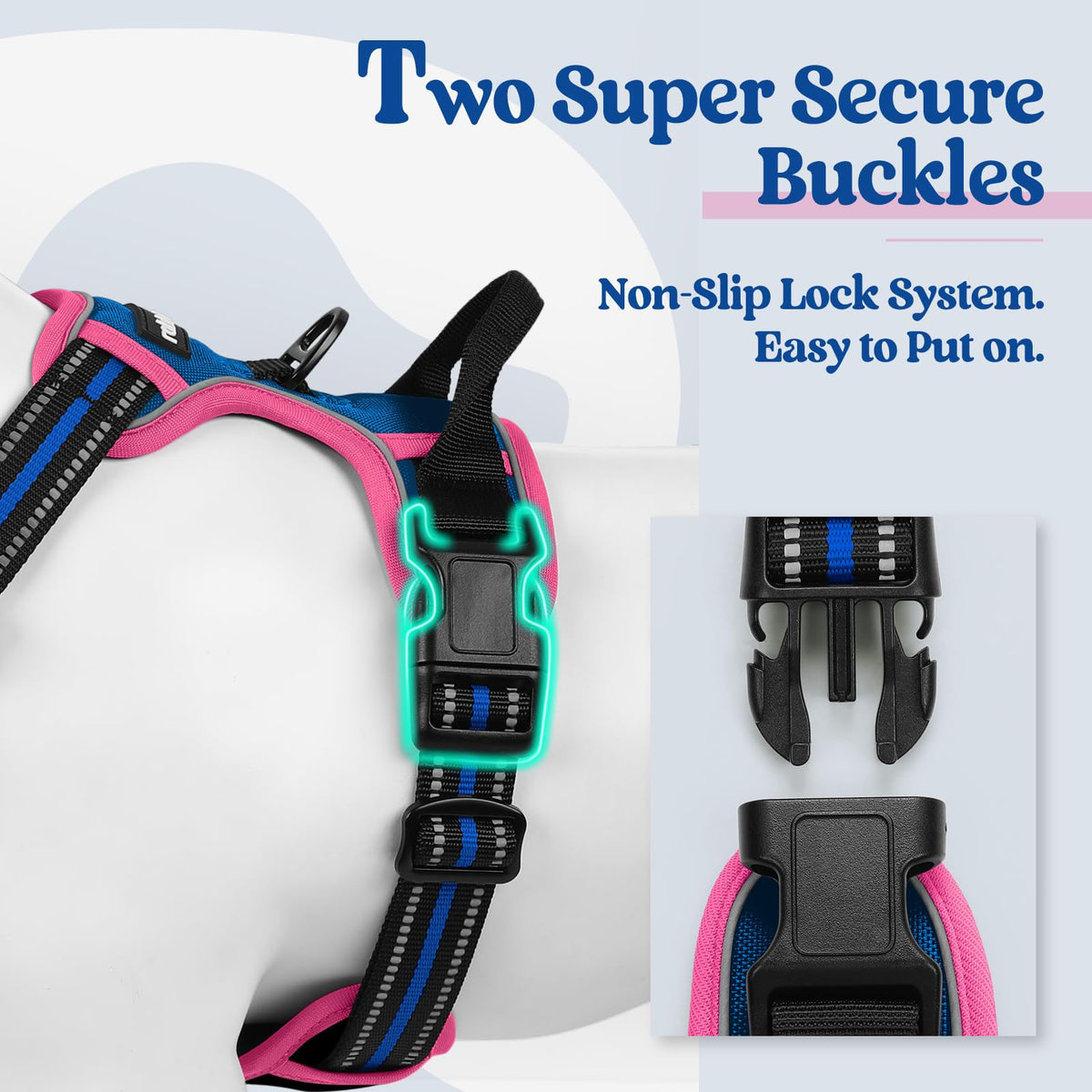 rabbitgoo Dog Harness Large Dog, No Pull Vest with Front Clip & Handle