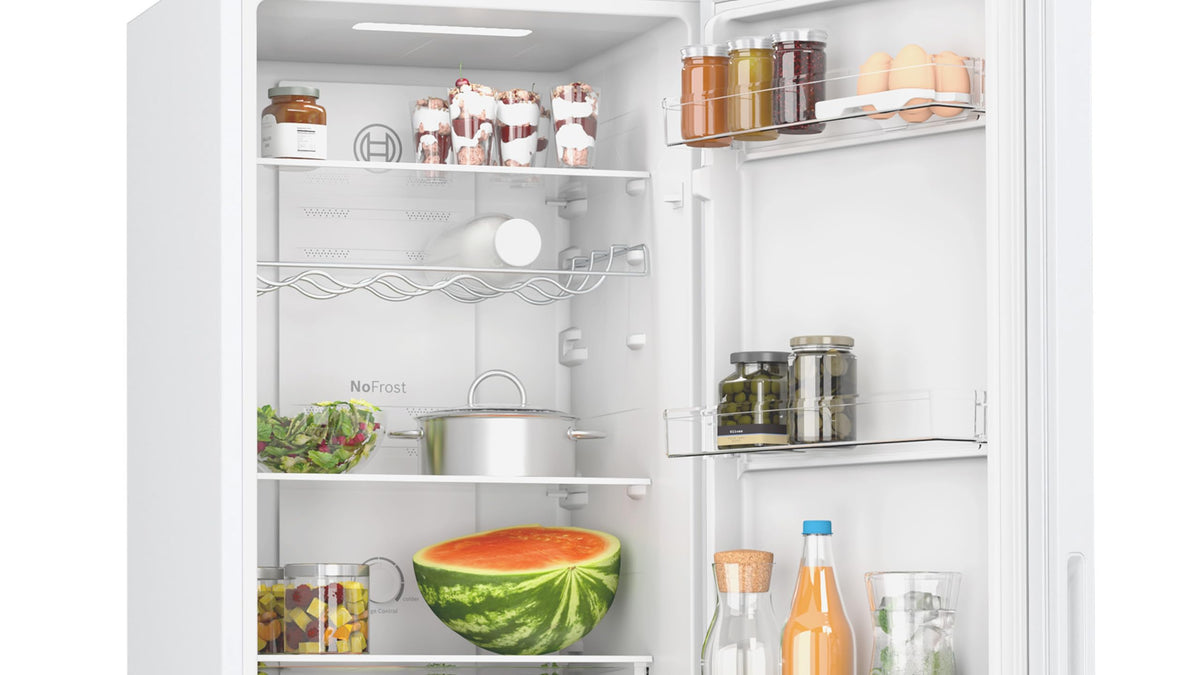Bosch Series 2 KGN27NLEAG Fridge Freezer, NoFrost, Stainless Steel