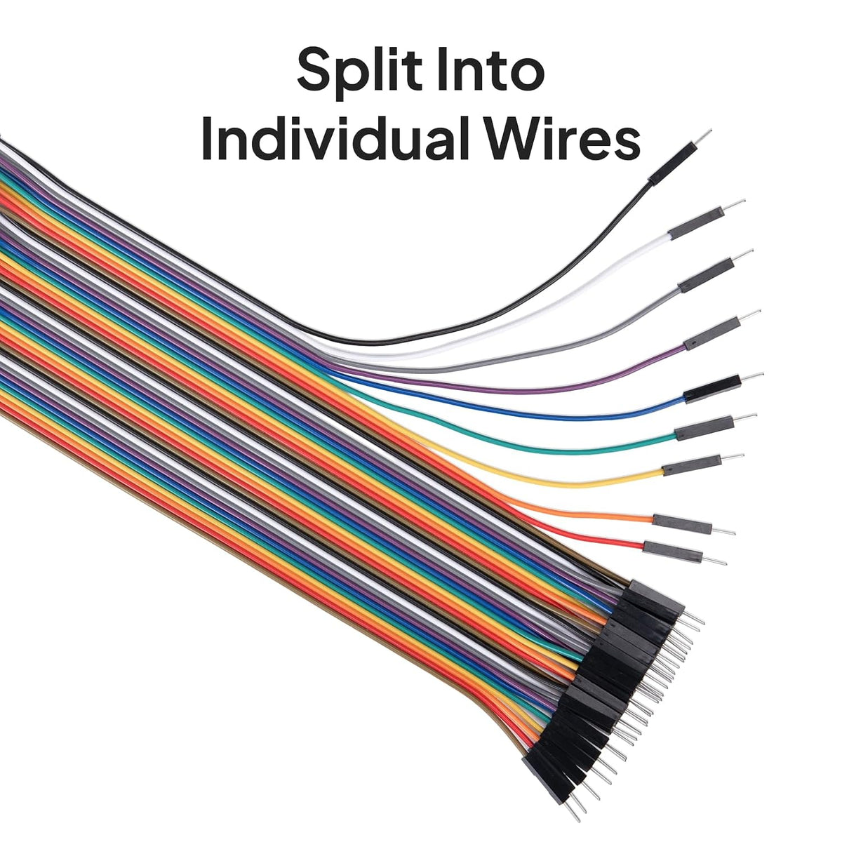 ELEGOO 120pcs Multicolored Dupont Wire Kit Compatible with Arduino Projects