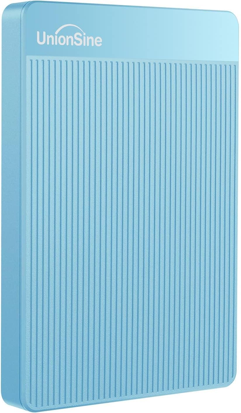 UnionSine External Hard Drive 1TB Ultra Slim Portable Hard Drive USB 3.0 HDD Storage Compatible for PC,Mac, Laptop, Xbox, Xbox one, PS4(Blue) HD2510