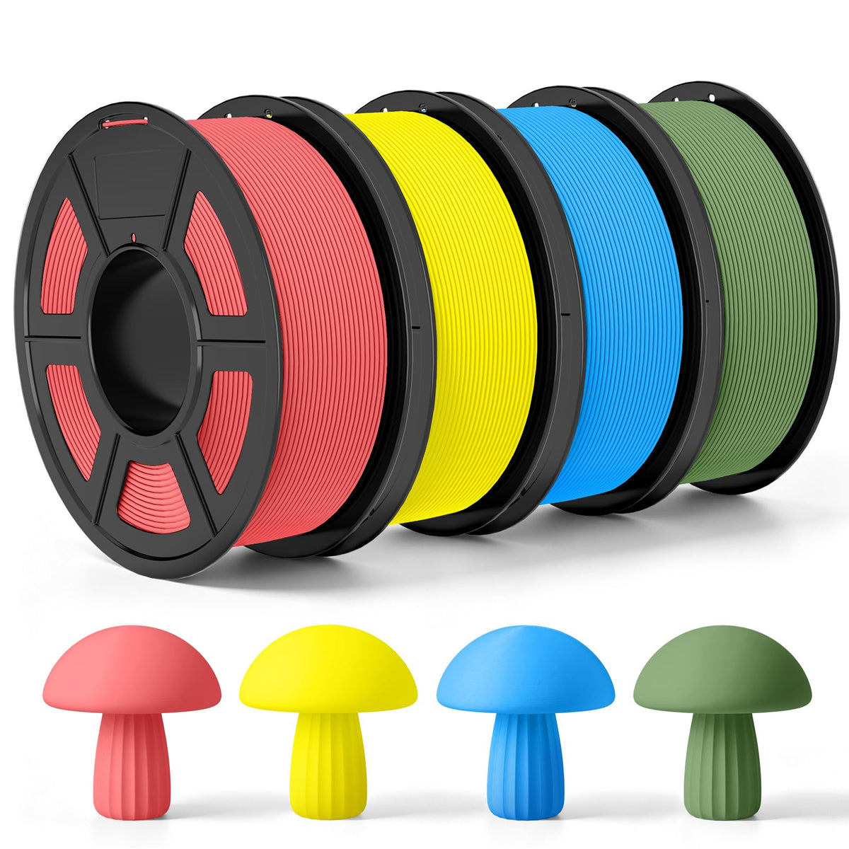 TECBEARS Matte PLA Filament 1.75mm, 600mm/s Rapid Print, 1kg Sky Blue