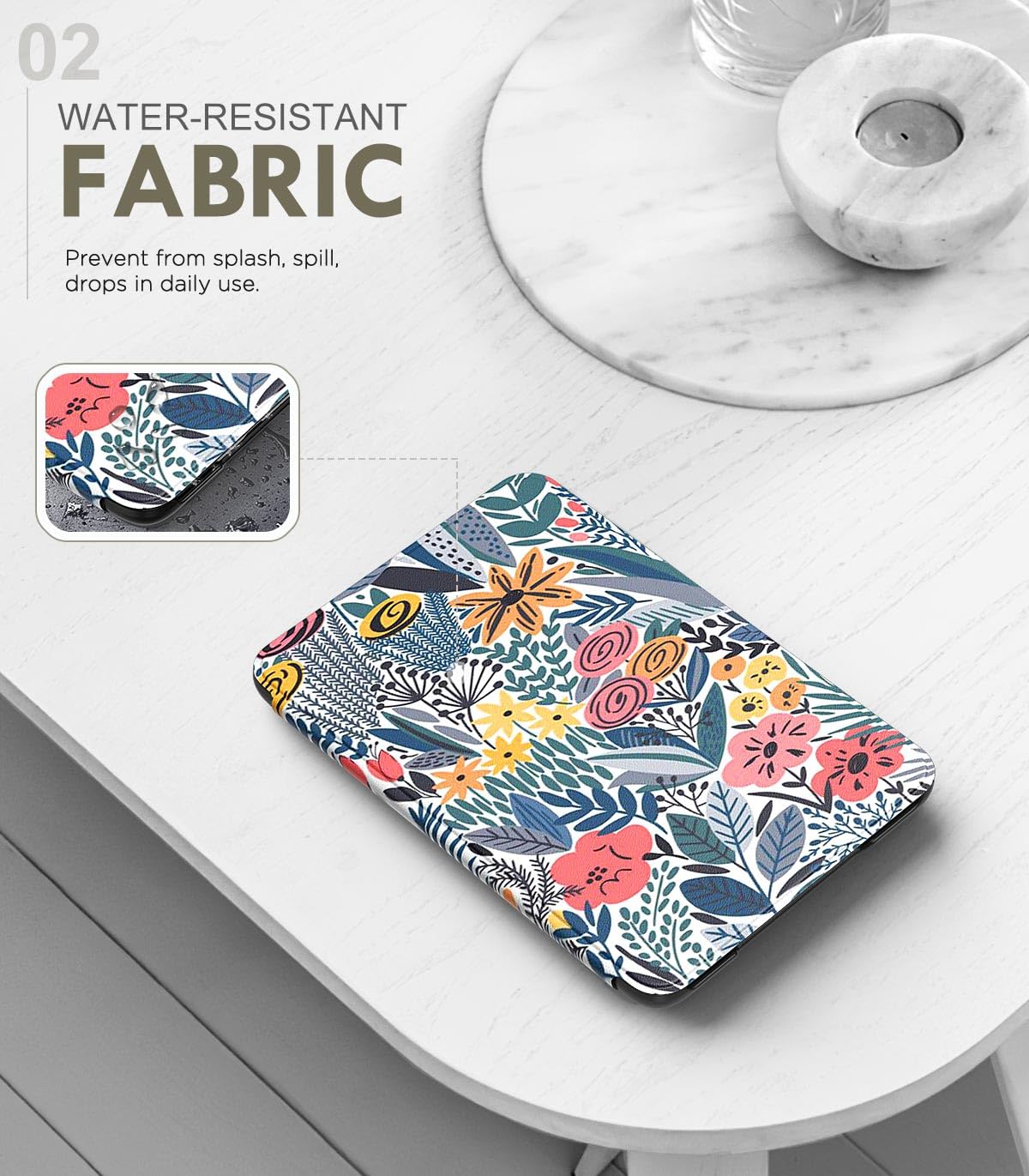 MoKo Case for 6" Amazon Kindle Basic 11th Gen 2024/2022, Matcha