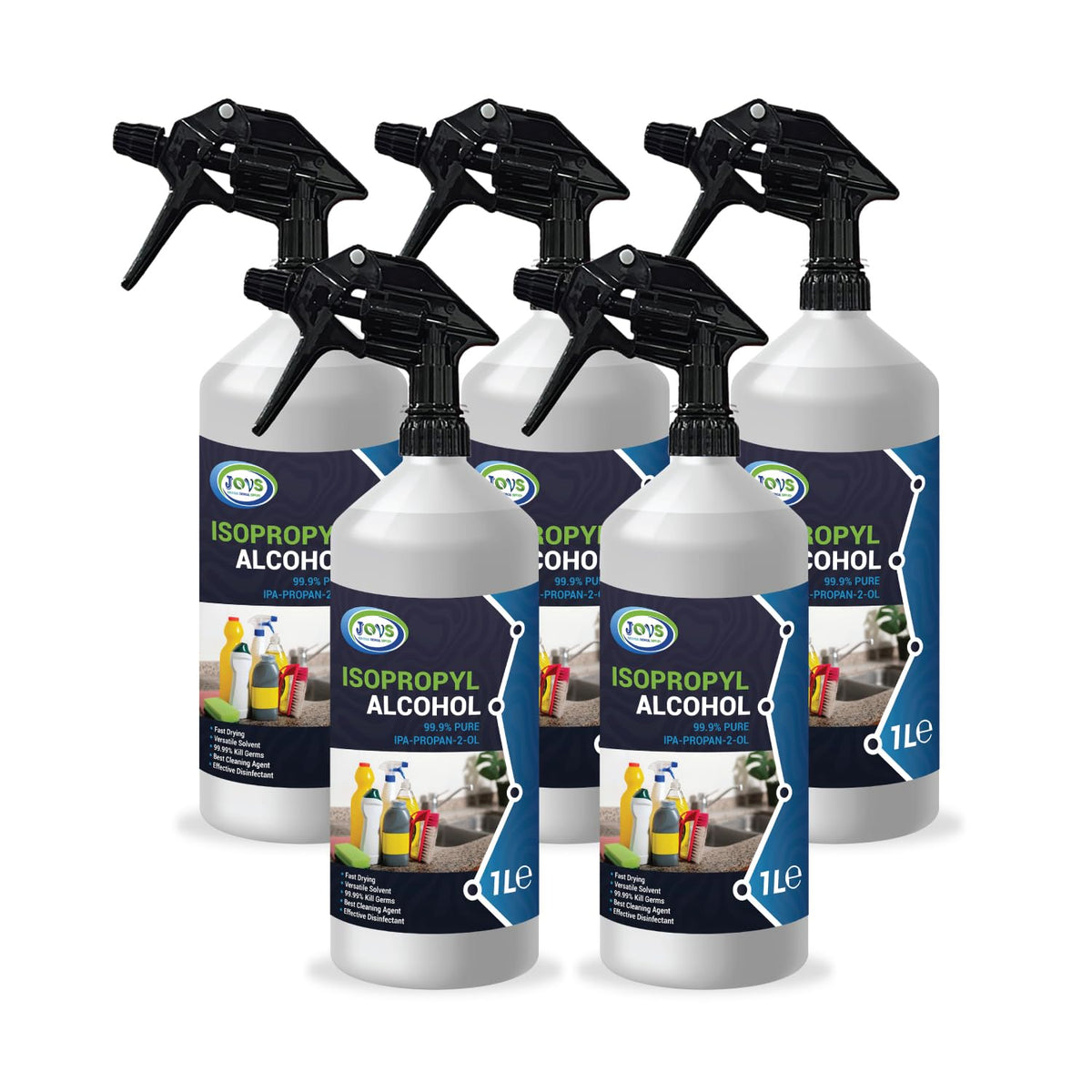 Isopropyl Alcohol IPA 99.9% 1L | Pure Lab Grade | Isopropanol 1 Litre | Rubbing Alcohol for Cleaning and Disinfecting | Solvent for Electronics, Hospitals, Windows, Glass, Appliances.