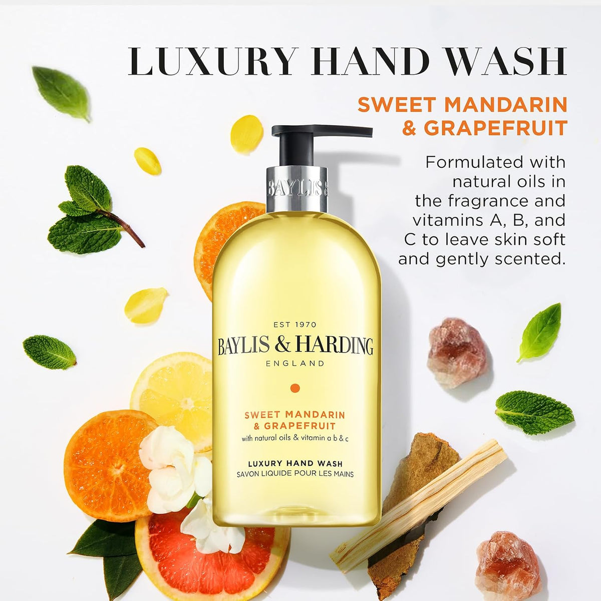 Baylis & Harding Signature Luxury Hand Wash 500ml 3 pack
