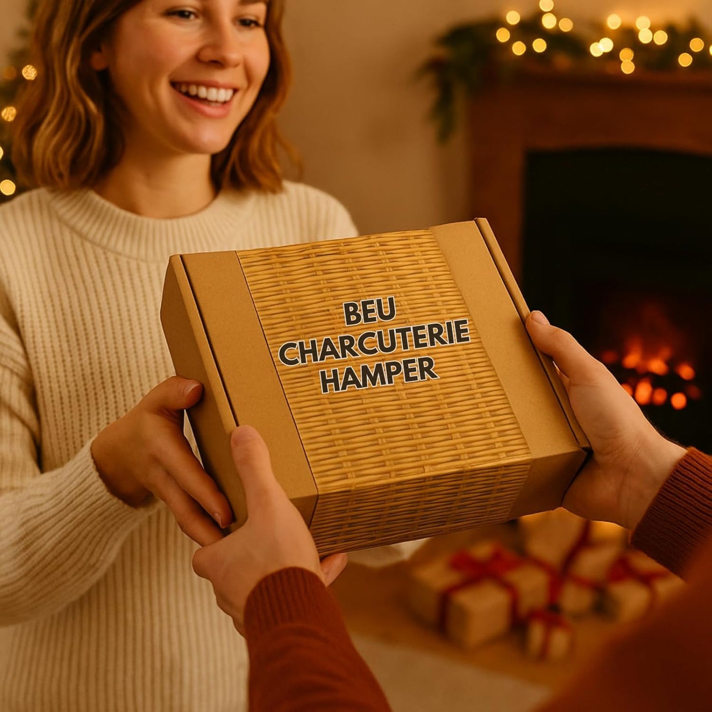 Charcuterie Hamper Gift Box – Meat, Cheese Wedge, Chutney, Crackers Mix, Pickles, Olives & Snacks for Charcuterie Boards - Food Hamper & Gourmet Gifts, Cheese Hampers for Men & Women
