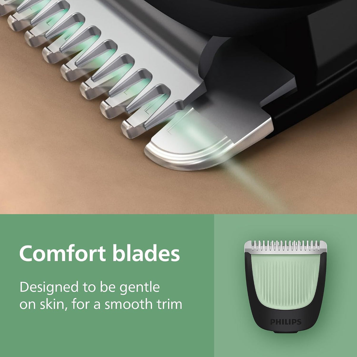 Philips Multigroom 3000 Series All-in-One 7-Piece Trimmer - Shaver and Clipper for Beard and Hair, Self-Sharpening Skin-Friendly Blades, 10 Length Settings, Model MG3930/15