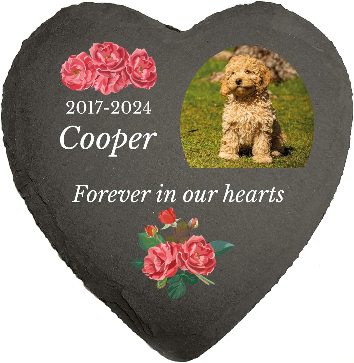 You Personalise UV Printed Photo Memorial Grave Marker Personalised Photo