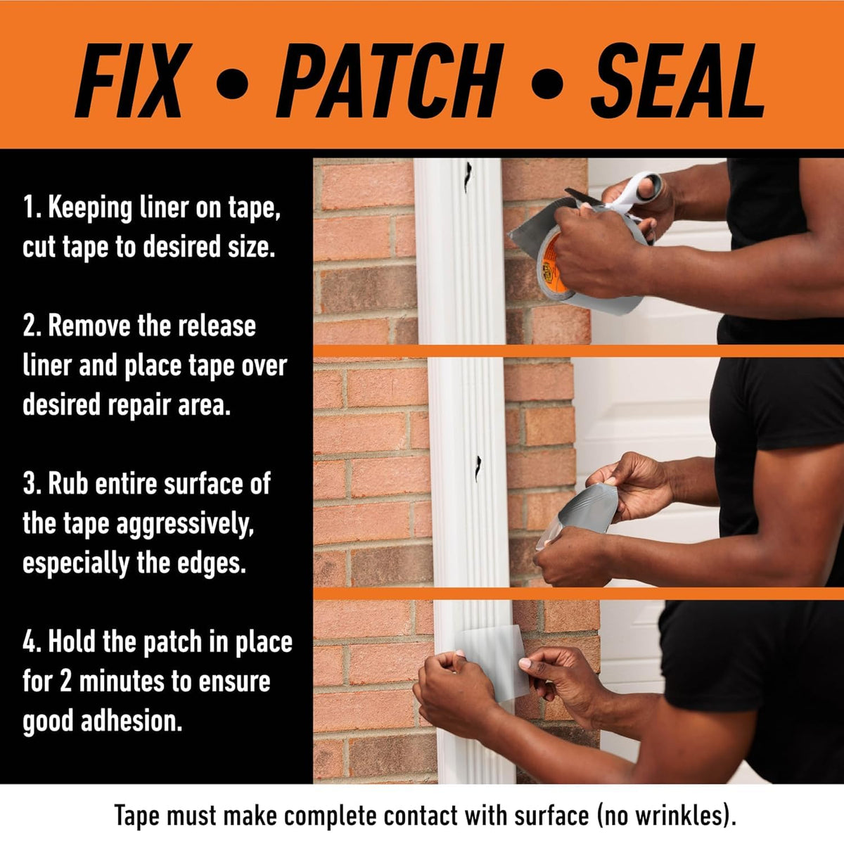 Gorilla Waterproof Patch & Seal Tape Black 3m