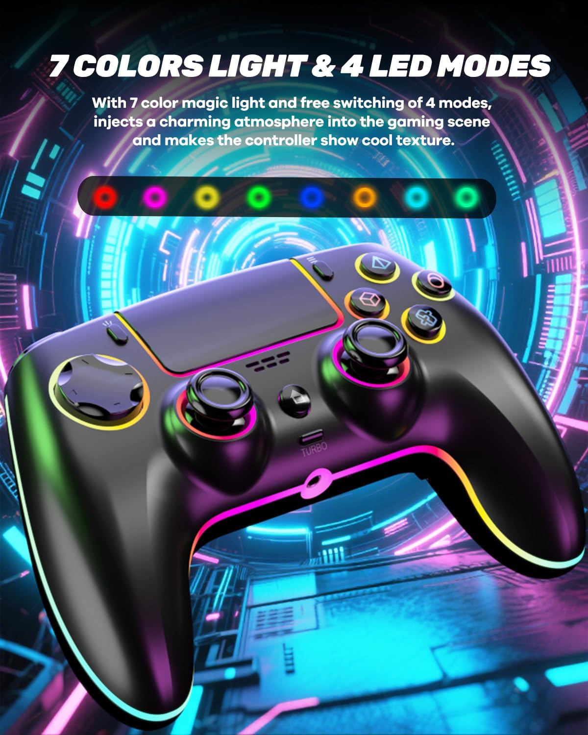 MYSTILUCK Wireless Hall‑Effect Controller for PS5, PC, Mac, Steam Deck