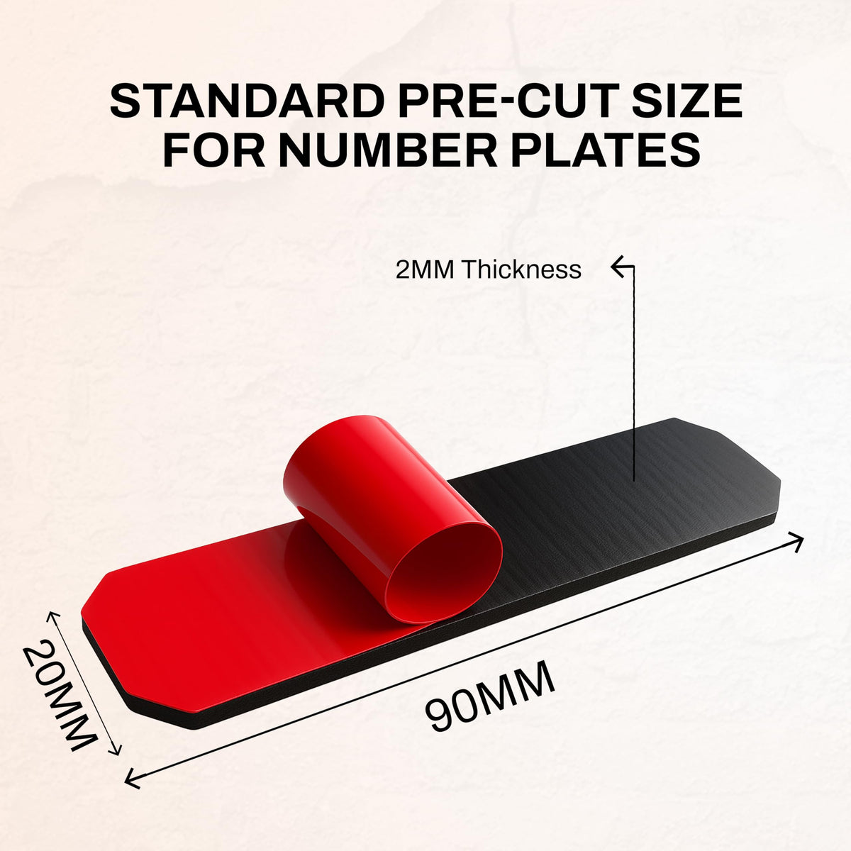 Ormith Double Sided Tape Heavy Duty 48 Pcs | Strong Double Sided Sticky Pads for Outdoor Indoor Wall Mounting | Water Proof Adhesive Strips for Quick Damage-Free Hanging (50 x 30mm)