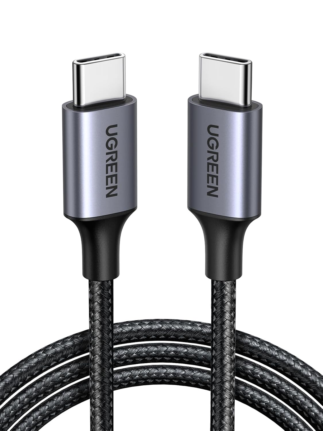 UGREEN 60W USB C to USB-C Charger Cable, Nylon Braided, 2M
