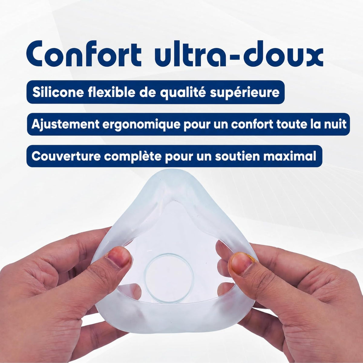 Replacement Cushion for AirFit F20 Mask - Pack of 2 Soft Silicone, Adaptive Design, Accessories, Sleep Apnea Mask, Comfortable and Secure Seal, Easy to Replace (Medium)