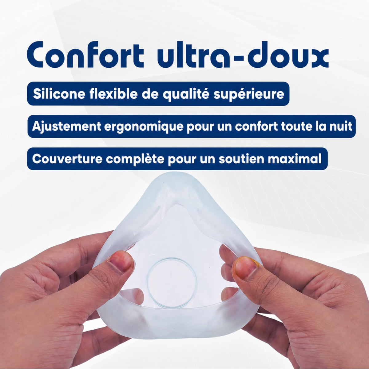 Replacement Cushion for AirFit F20 Mask - Pack of 2 Soft Silicone, Adaptive Design, Accessories, Sleep Apnea Mask, Comfortable and Secure Seal, Easy to Replace (Medium)