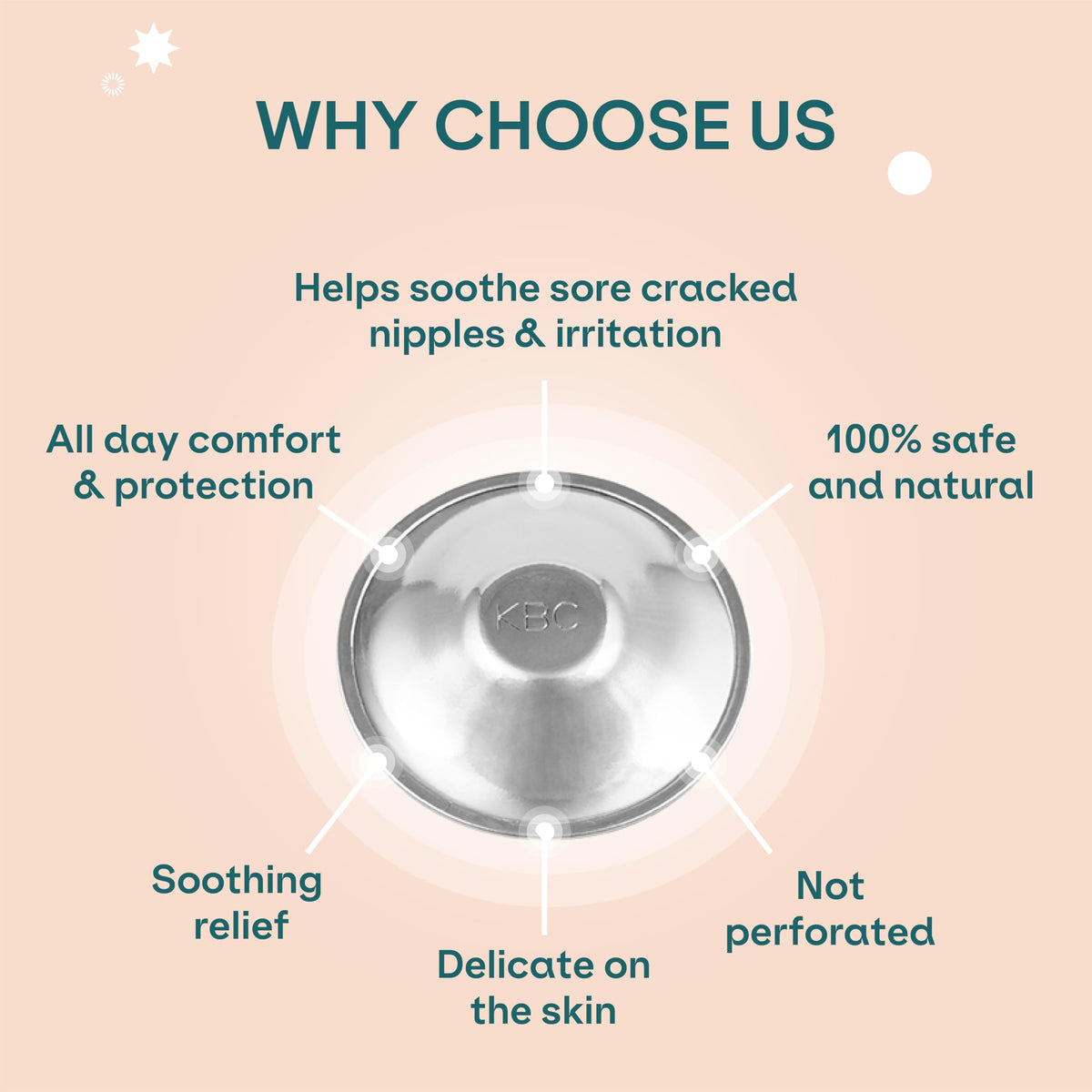 Koala Babycare Silver Nipple Shields - Silver Cups Breastfeeding for Nursing Newborn - Protect and Soothe Your Nursing Nipples - Made in Italy - Medical Device Class 1 -Tri-Laminate Silver