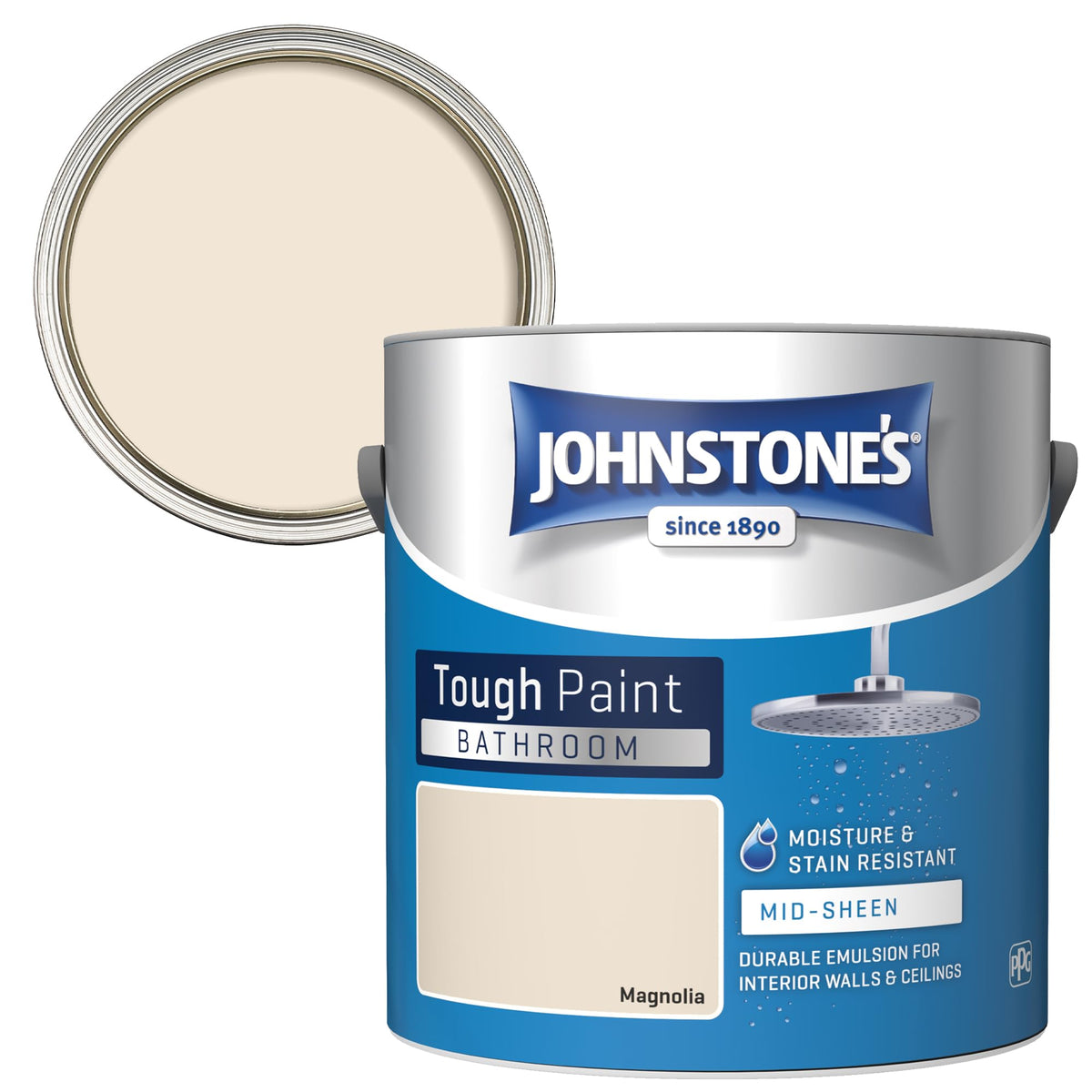 Johnstone's - Bathroom Wall & Ceiling Paint - Seashell - 2.5L