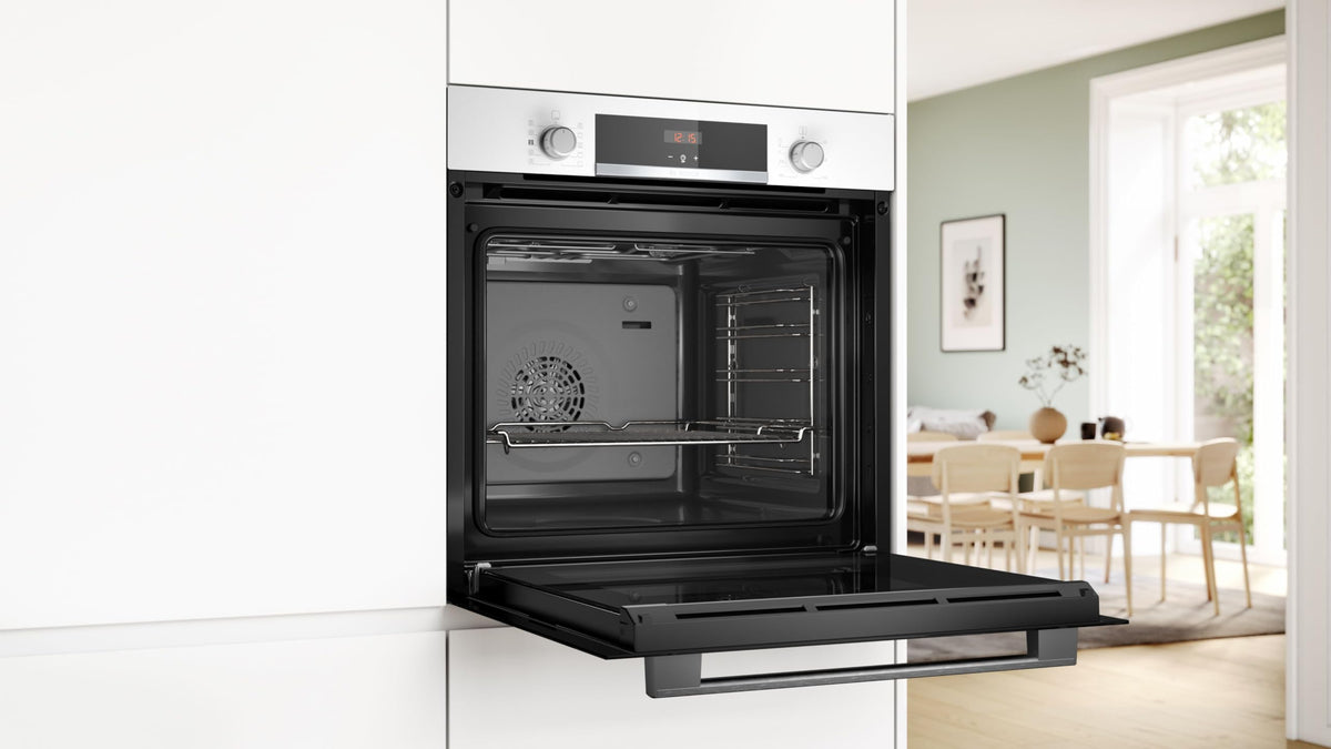 Bosch Series 4 HQA534BS3B Built-in Single Oven, A+ Rated, Brushed Steel