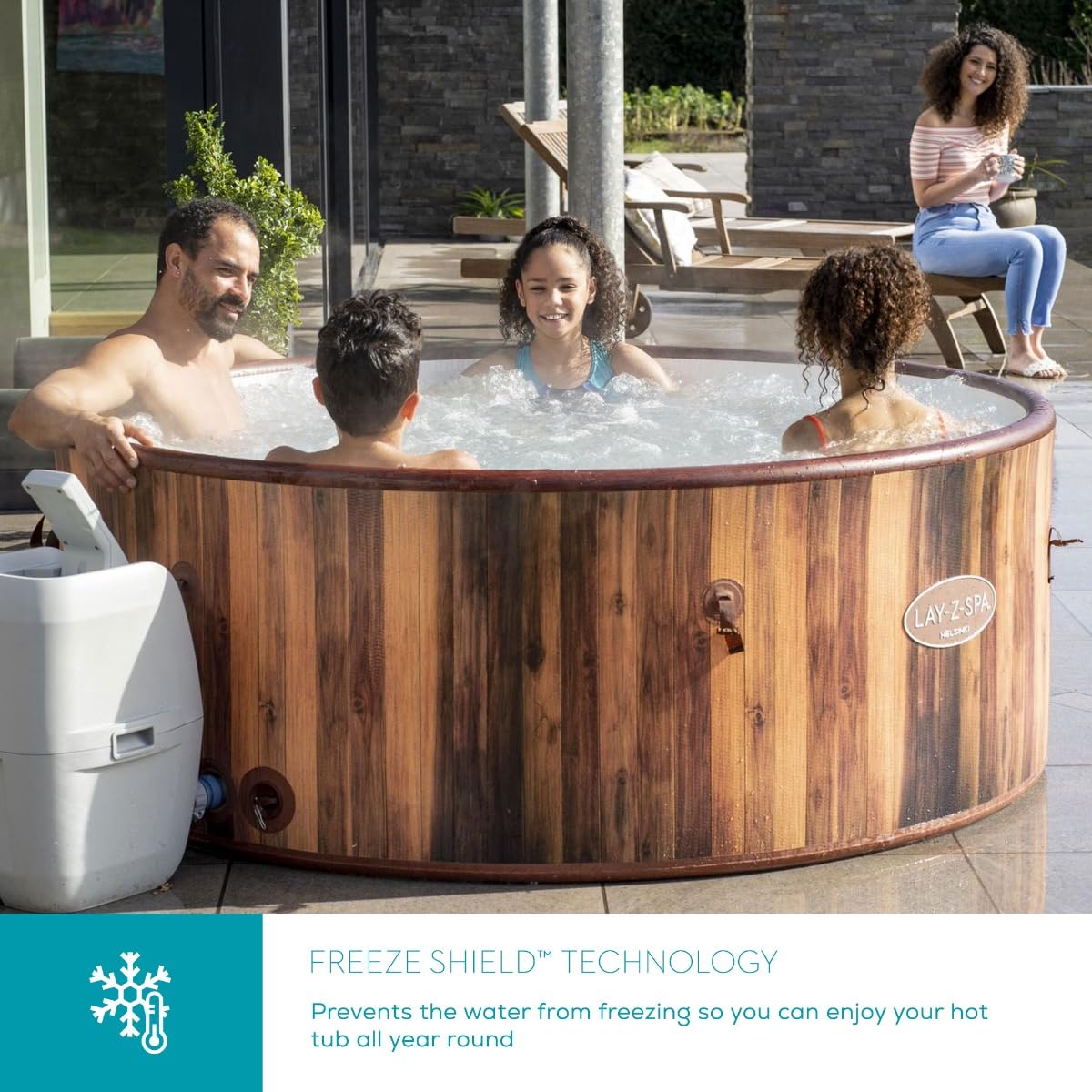 Lay-Z-Spa Helsinki Smart AirJet Plus Inflatable Hot Tub with App Control 5-7 person