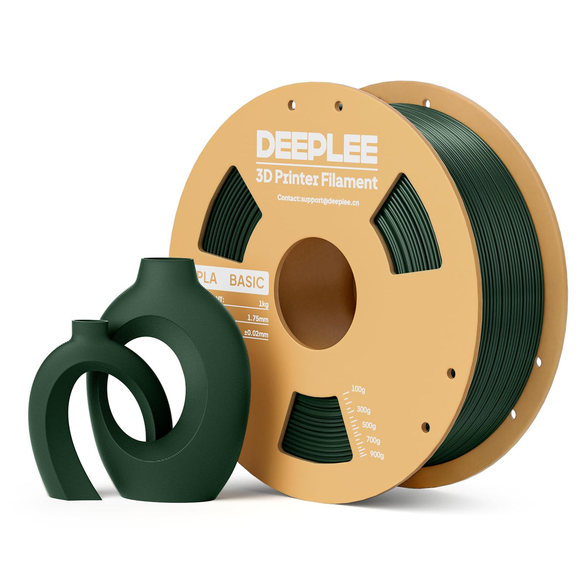 DEEPLEE PLA Filament 1.75mm, Basic 3D Filaments Beige 1kg