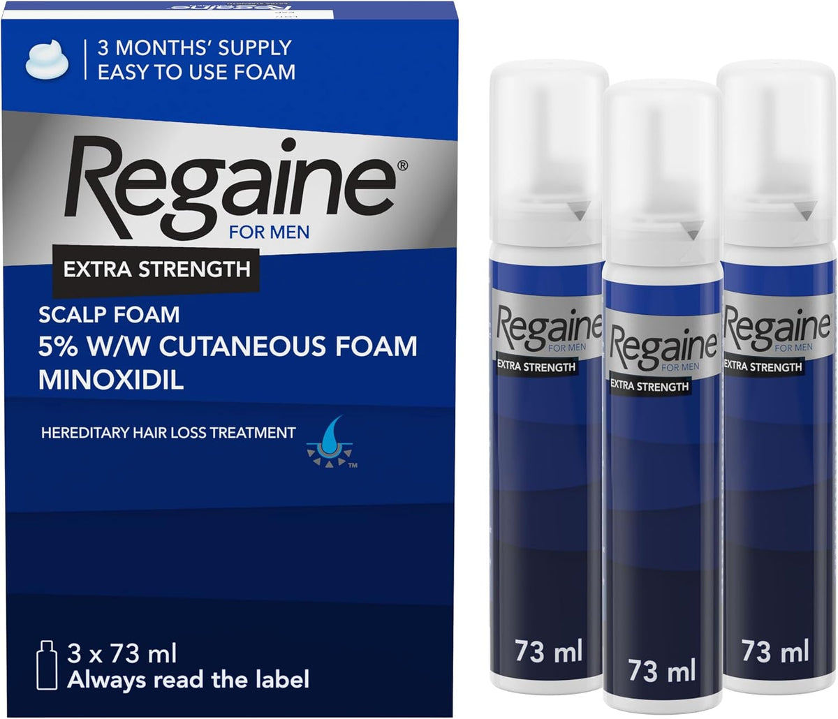 Regaine For Men Hair Regrowth Foam 3 x 73ml