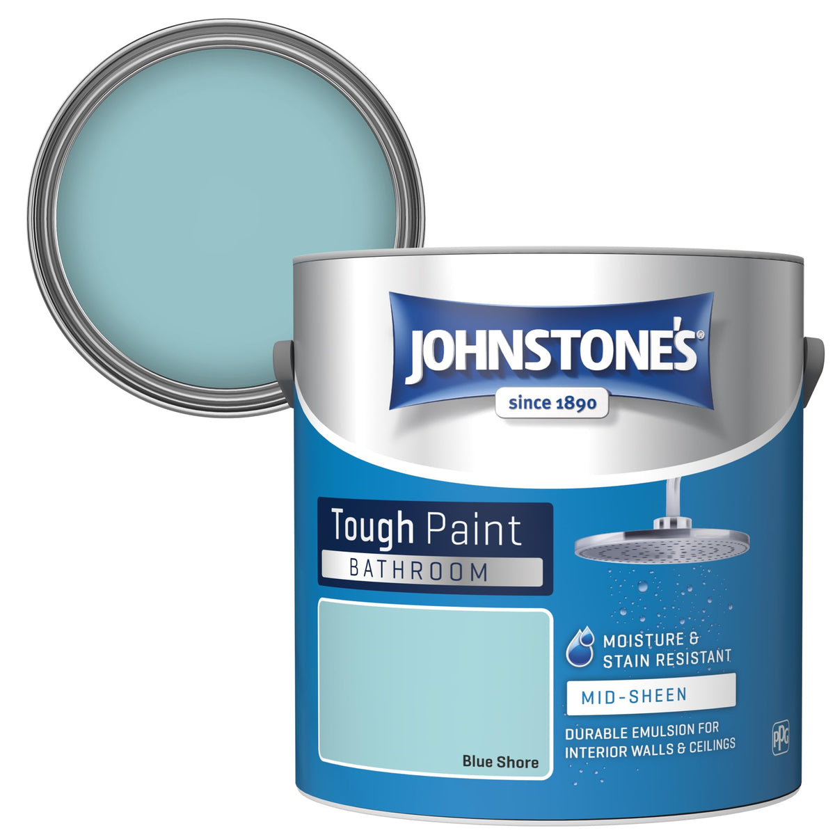 Johnstone's - Bathroom Wall & Ceiling Paint - Seashell - 2.5L