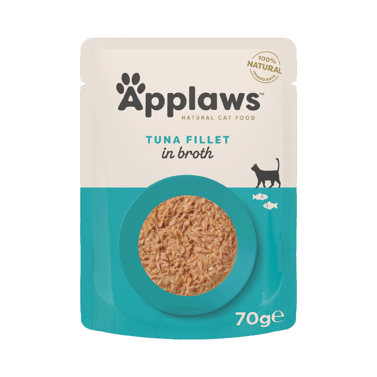 Applaws 100% Natural Wet Cat Food, Pouch Multipack Fish Selection in Broth, 70 g (24 x 70g) Pouches