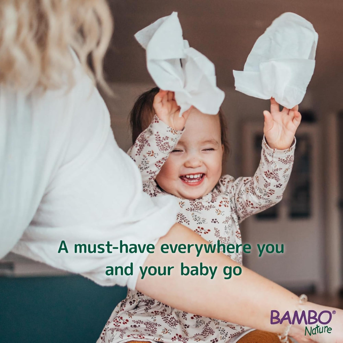 Bambo Nature Aqua Wet Wipes, 1 Pack (52 Wipes), 99% Water, Sensitive Skin Safe, Extra Soft Baby Wipes with 100% Veocel Viscose, Irritation Free for Delicate Skin, Fragrance Free, Ideal for Daily Use