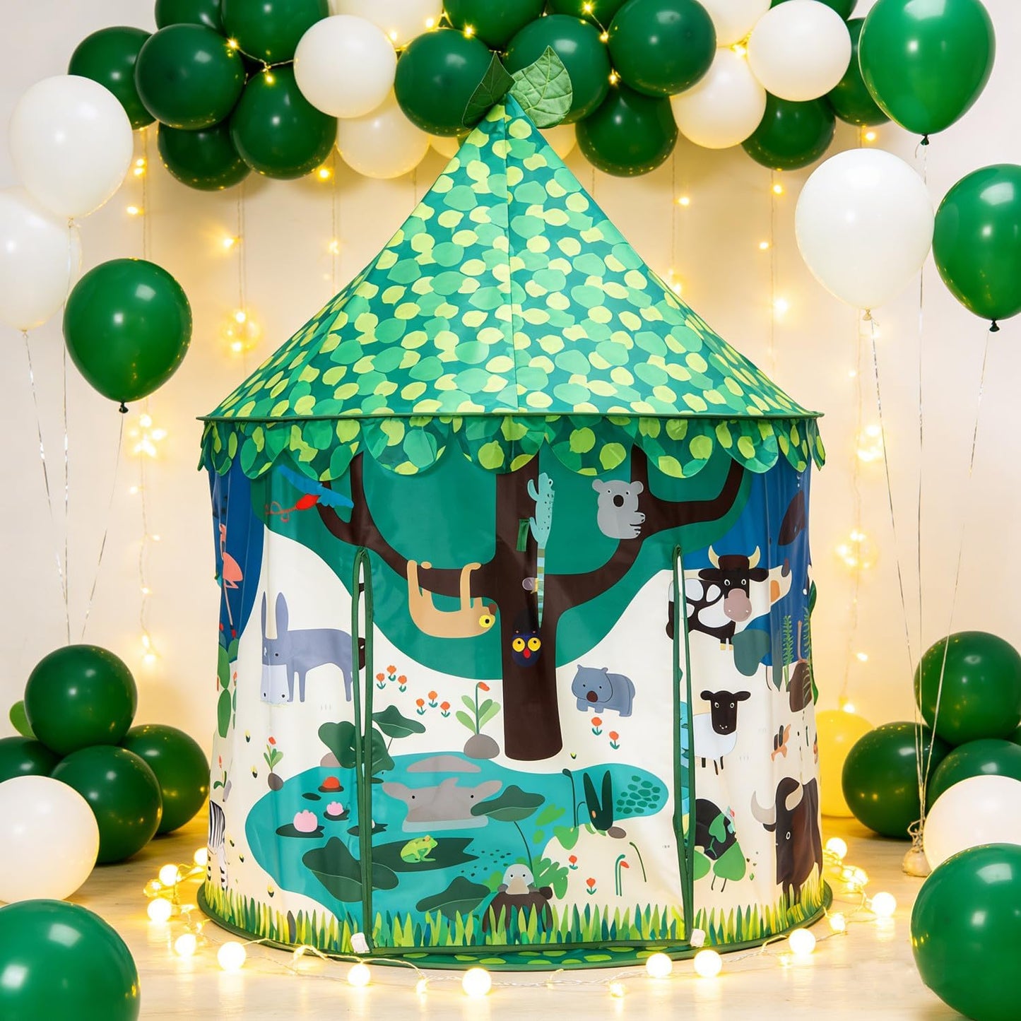Kids Play Tent, Pop Up Tent for Kids for Indoor and Outdoor Fun, Toy for Girls, Playhouse, Unique Yurt Design
