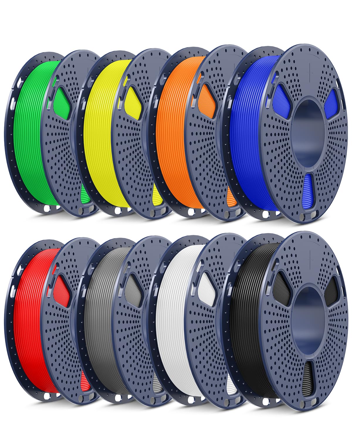 SUNLU Rapid PLA Plus 2.0 Filament Black 1KG, Upgraded PLA+ Filament 1.75mm