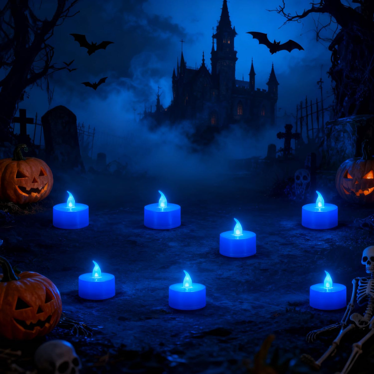 24 Pack LED Tea Lights, Warm White Light, for Decoration