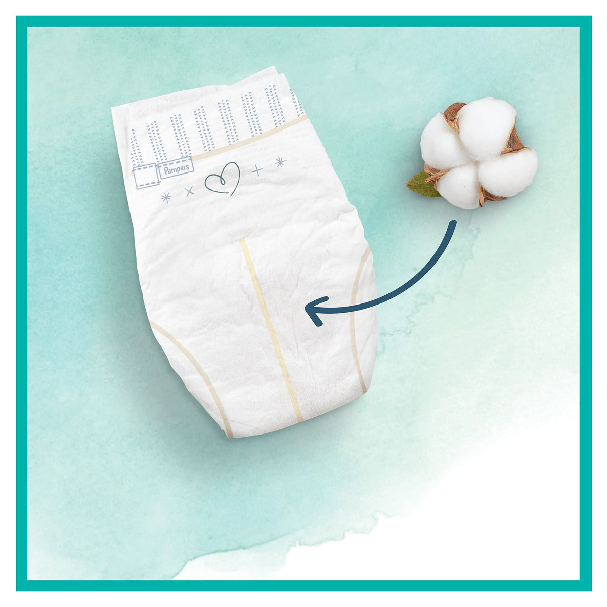 Pampers Baby Nappies Size 2 (4-8 kg / 9-18 lbs), Harmonie, 132 Count, Saving Pack, Baby Essentials for Newborn