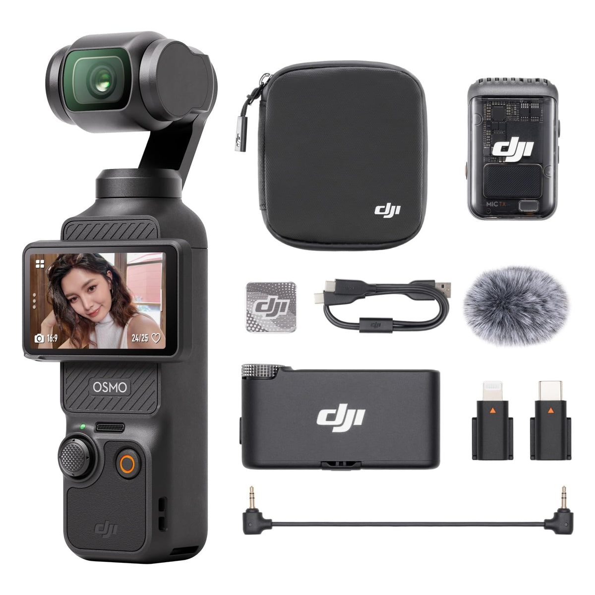 DJI Osmo Pocket 3 Creator Combo, Vlogging Camera With 1'' CMOS & 4K/120fps